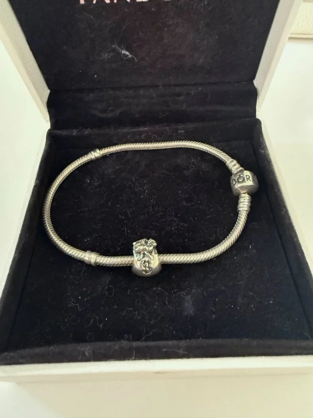 PANDORA Retired Money Bag Charm